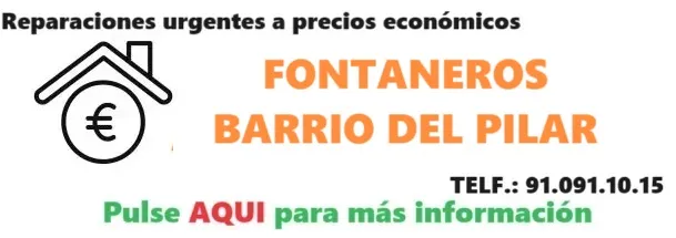 Fontaneros Barrio del Pilar precios